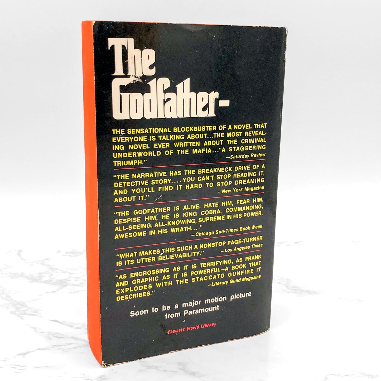 The Godfather by Mario Puzo [FIRST PAPERBACK PRINTING] 1969 • Fawcett Crest