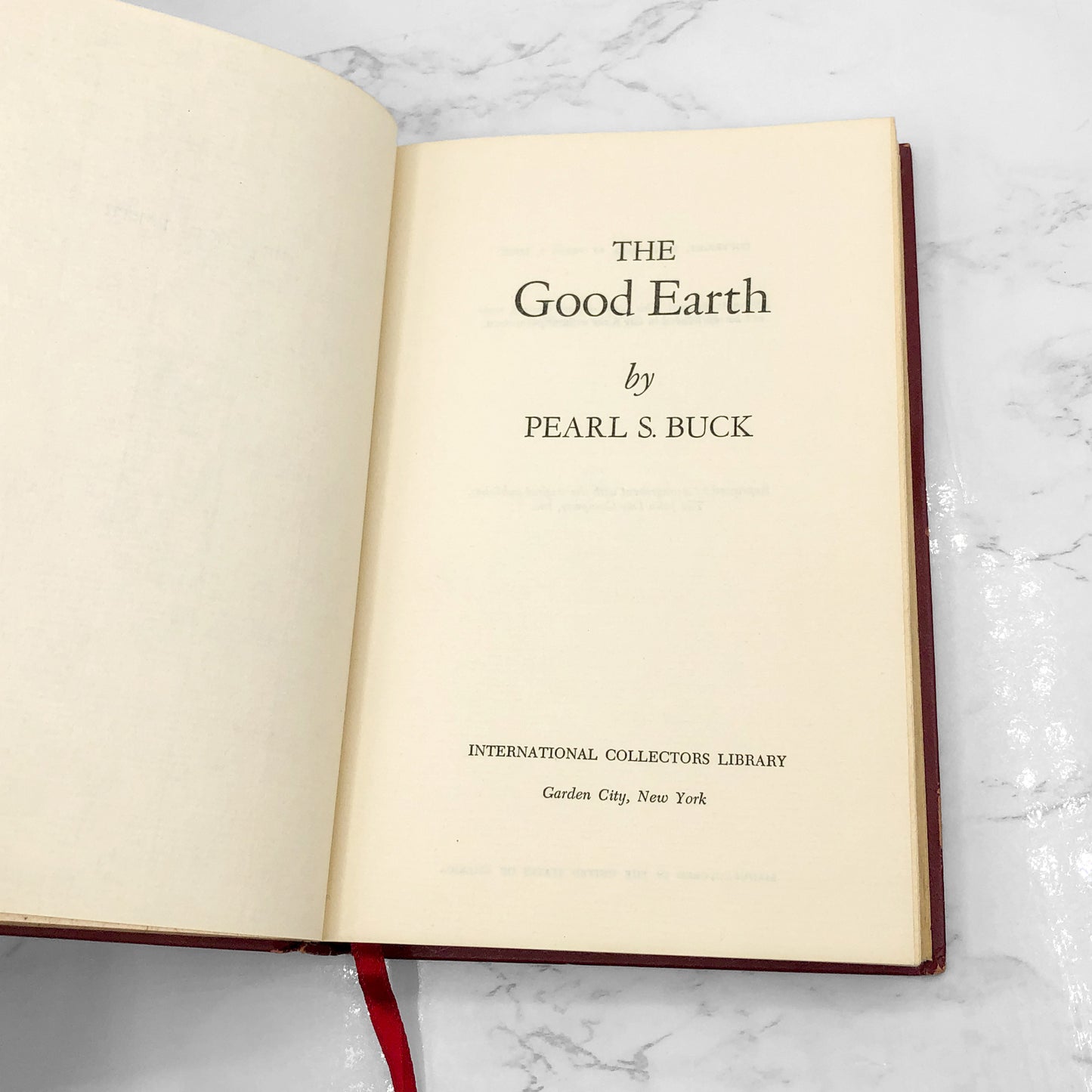 The Good Earth by Pearl S. Buck [1949 HARDCOVER] • International Collector's Library
