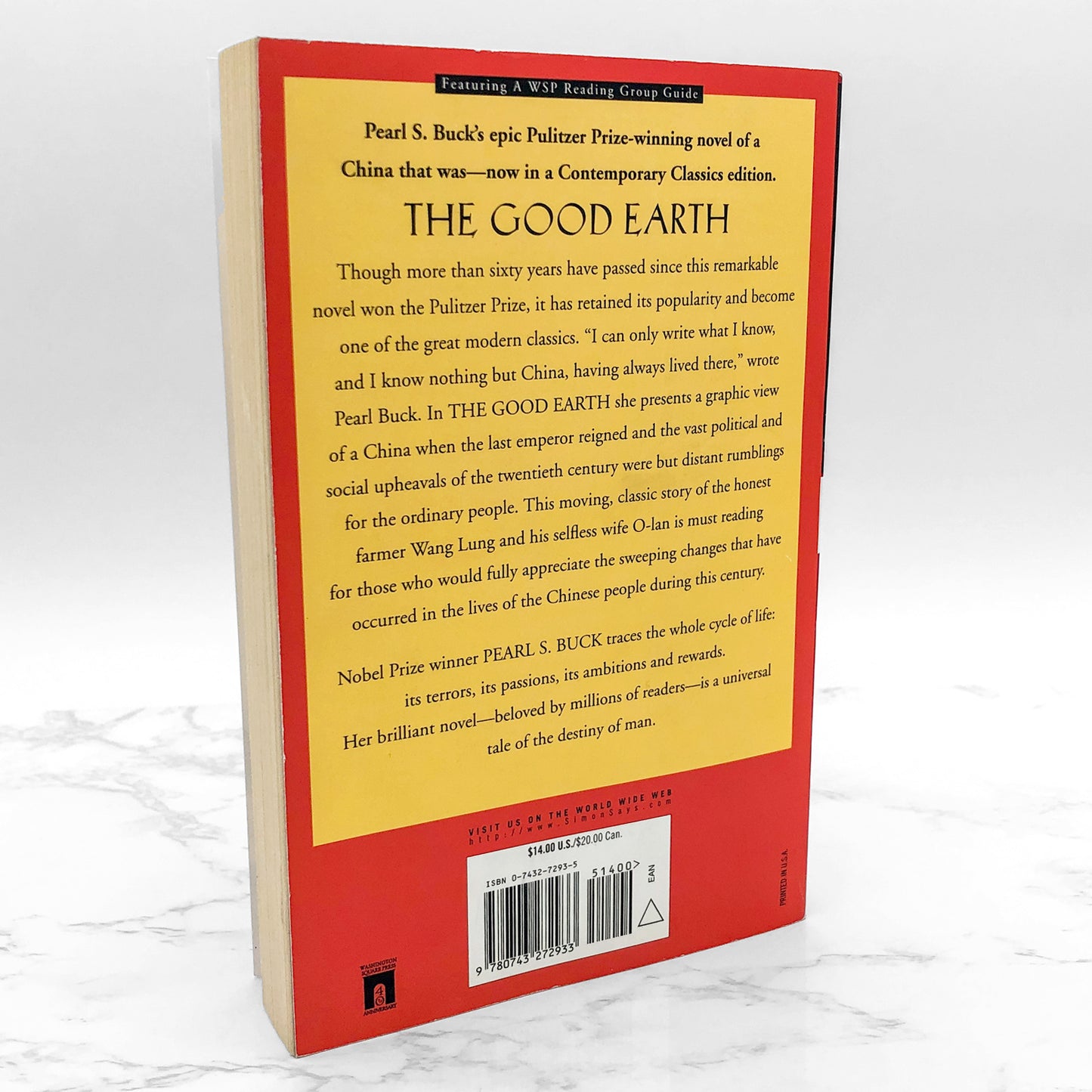 The Good Earth by Pearl S. Buck [TRADE PAPERBACK] • 2004 • Washington Square Press