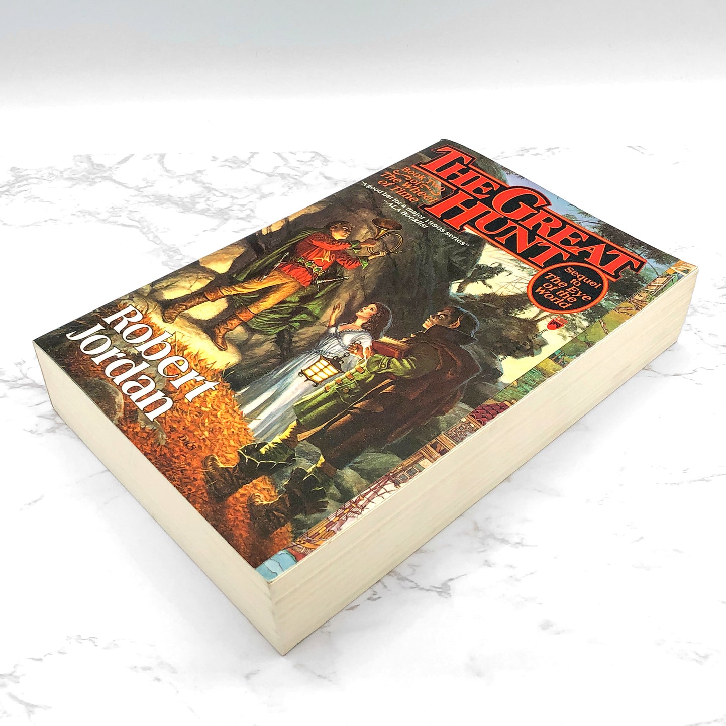 The Great Hunt by Robert Jordan [FIRST EDITION • FIRST PRINTING] 1990 • Wheel of Time #2