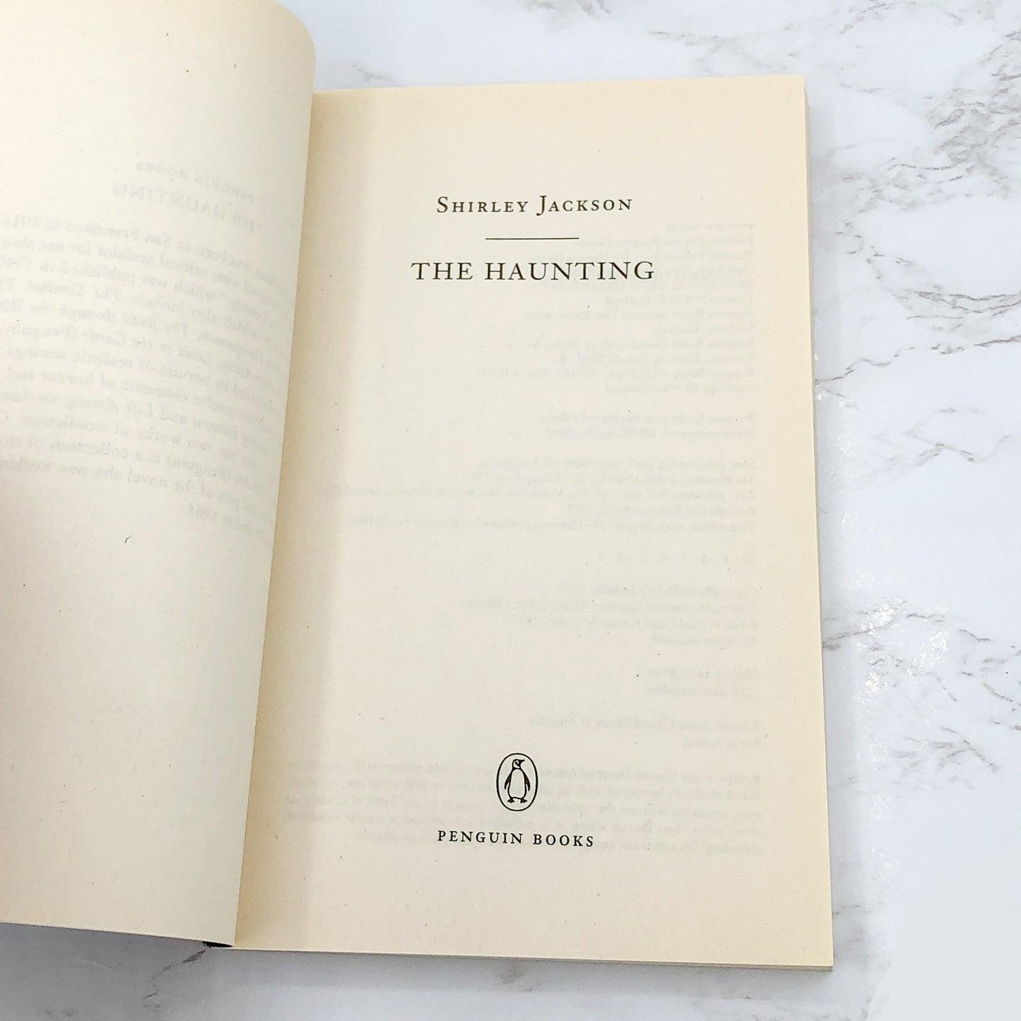 The Haunting (of Hill House) by Shirley Jackson [MOVIE TIE-IN TRADE PAPERBACK] 1999 • Penguin