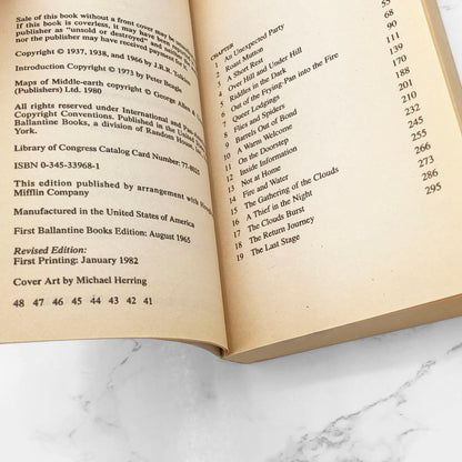 The Hobbit by J.R.R. Tolkien [1982 PAPERBACK] • Revised Edition • Ballantine