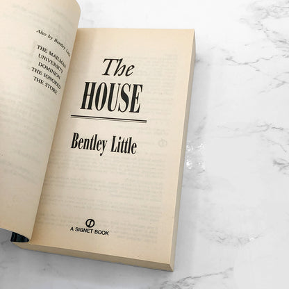 The House by Bentley Little [FIRST EDITION PAPERBACK] 1999 • Signet Horror • Mint!