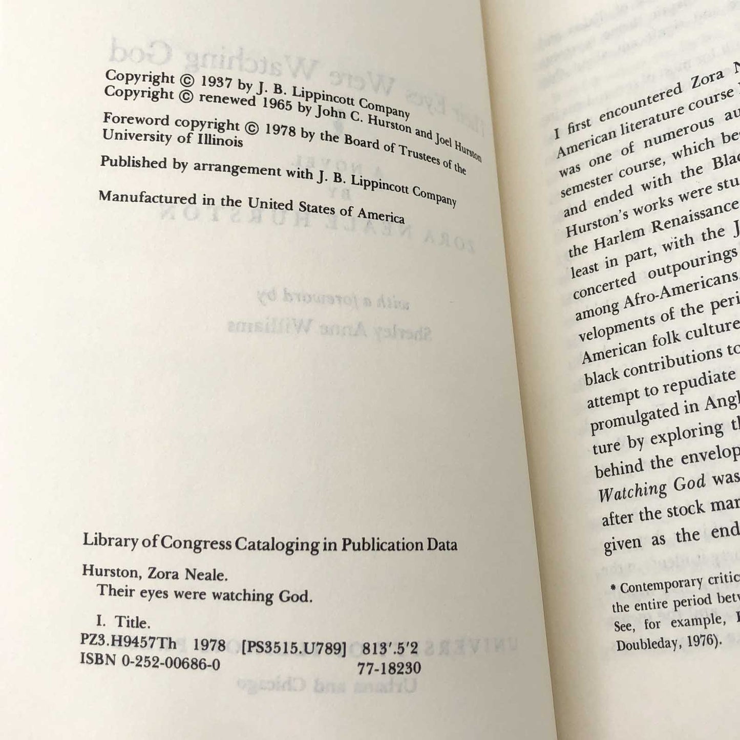 Their Eyes Were Watching God by Zora Neale Hurston [TRADE PAPERBACK] 1978 • University of Illinois Press