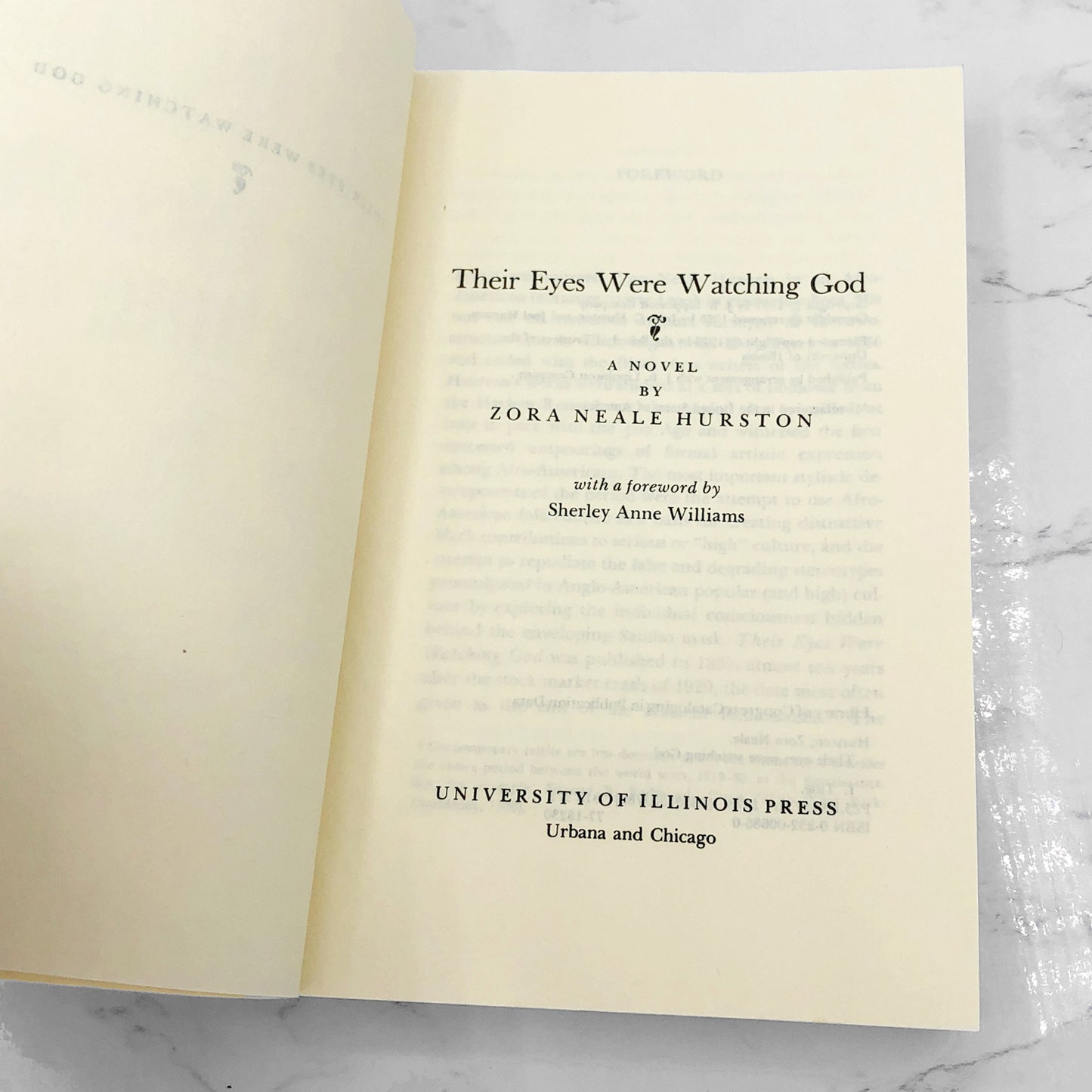 Their Eyes Were Watching God by Zora Neale Hurston [TRADE PAPERBACK] 1978 • University of Illinois Press