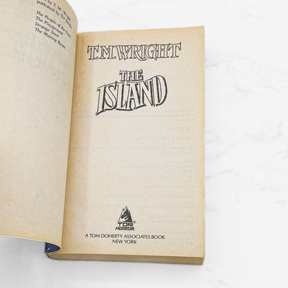 The Island by T.M. Wright [FIRST PAPERBACK PRINTING] 1988 • TOR Horror