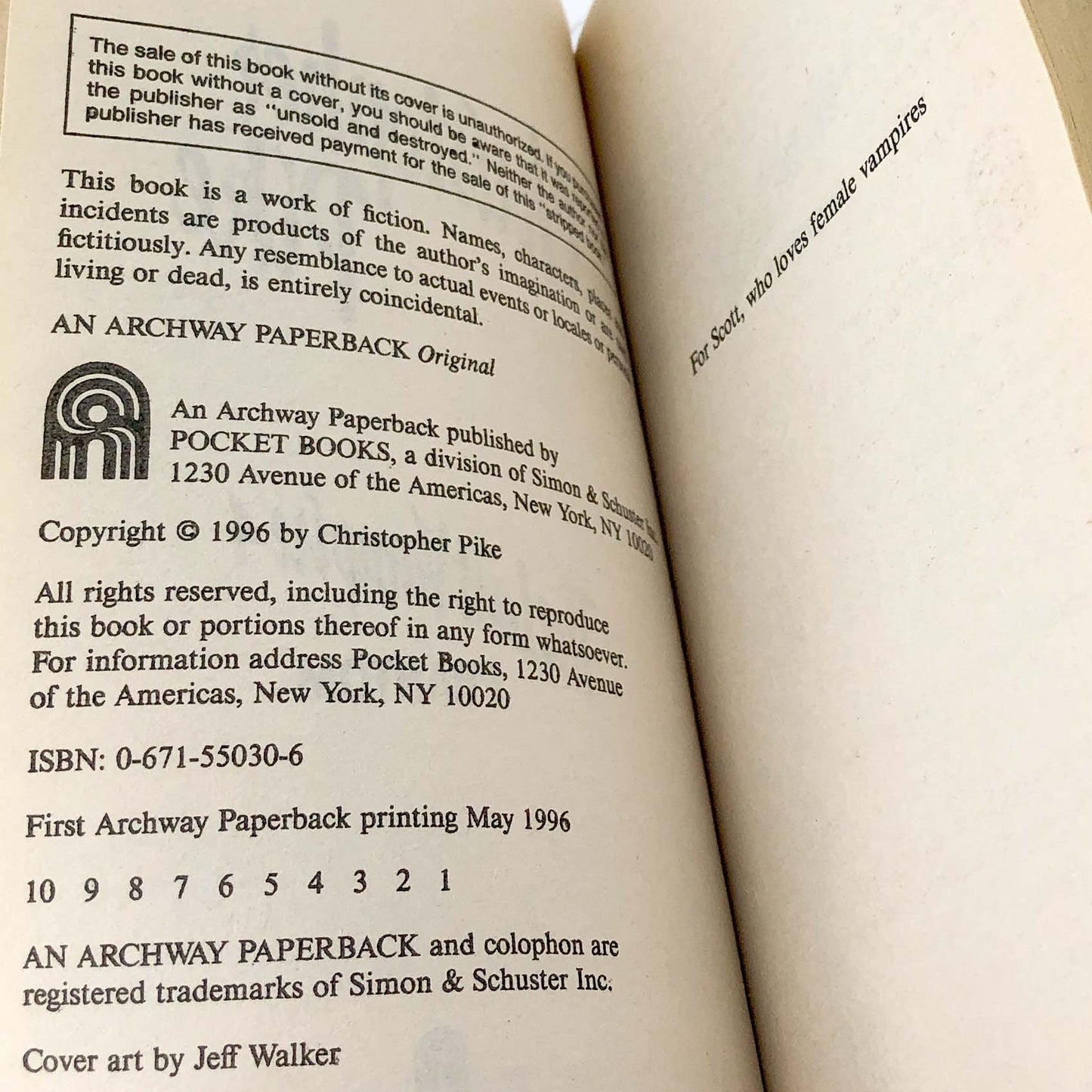 The Last Vampire #4: Phantom by Christopher Pike [FIRST EDITION PAPERBACK] 1996 • Pocket