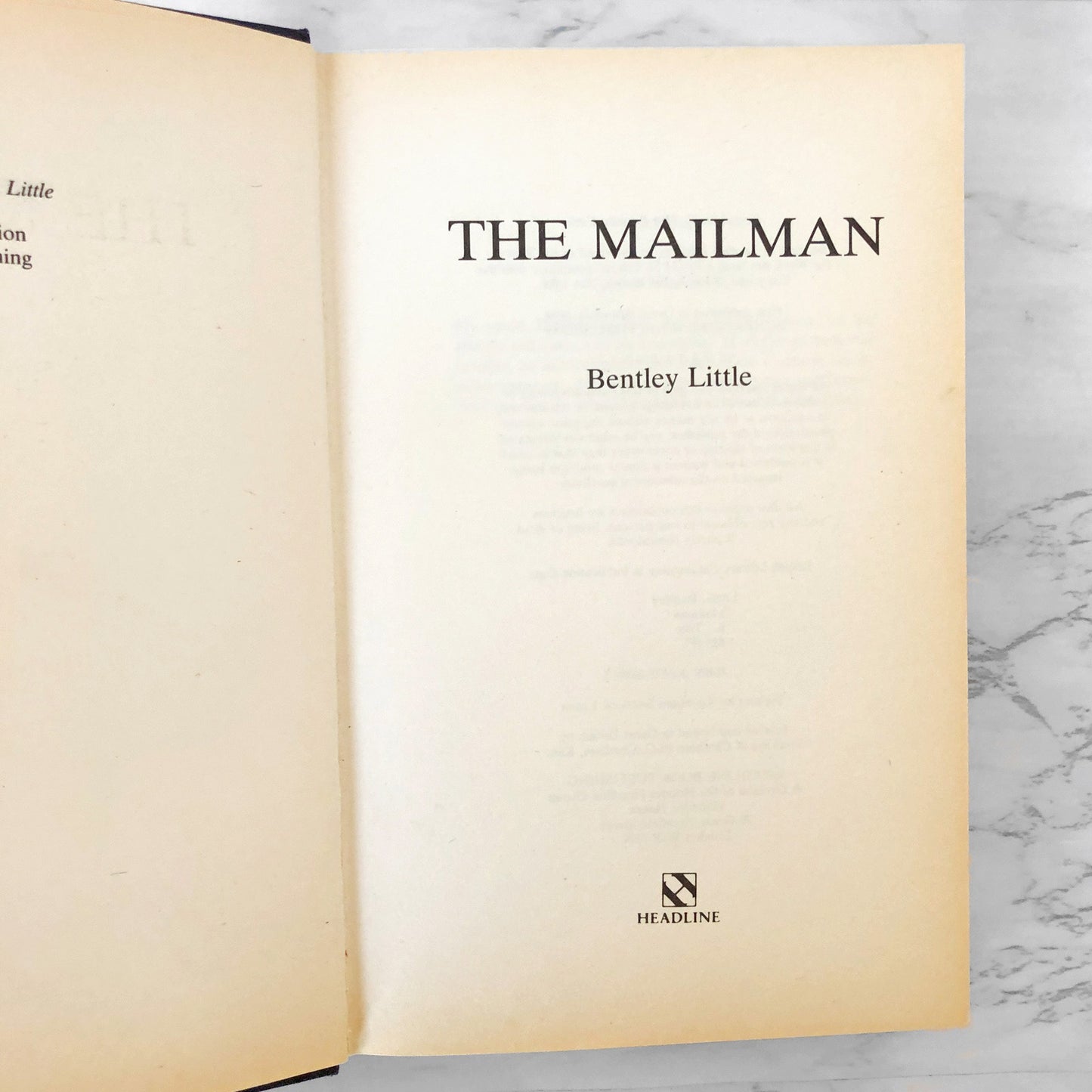 The Mailman by Bentley Little [U.K. FIRST EDITION • FIRST PRINTING] 1994 • Headline