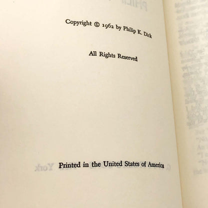 The Man in The High Castle by Philip K. Dick [BOOK CLUB EDITION] 1962 • G.P. Putnam's Sons