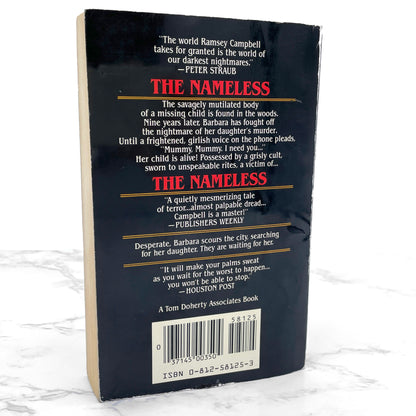 The Nameless by Ramsey Campbell [1985 PAPERBACK] • Tor Horror