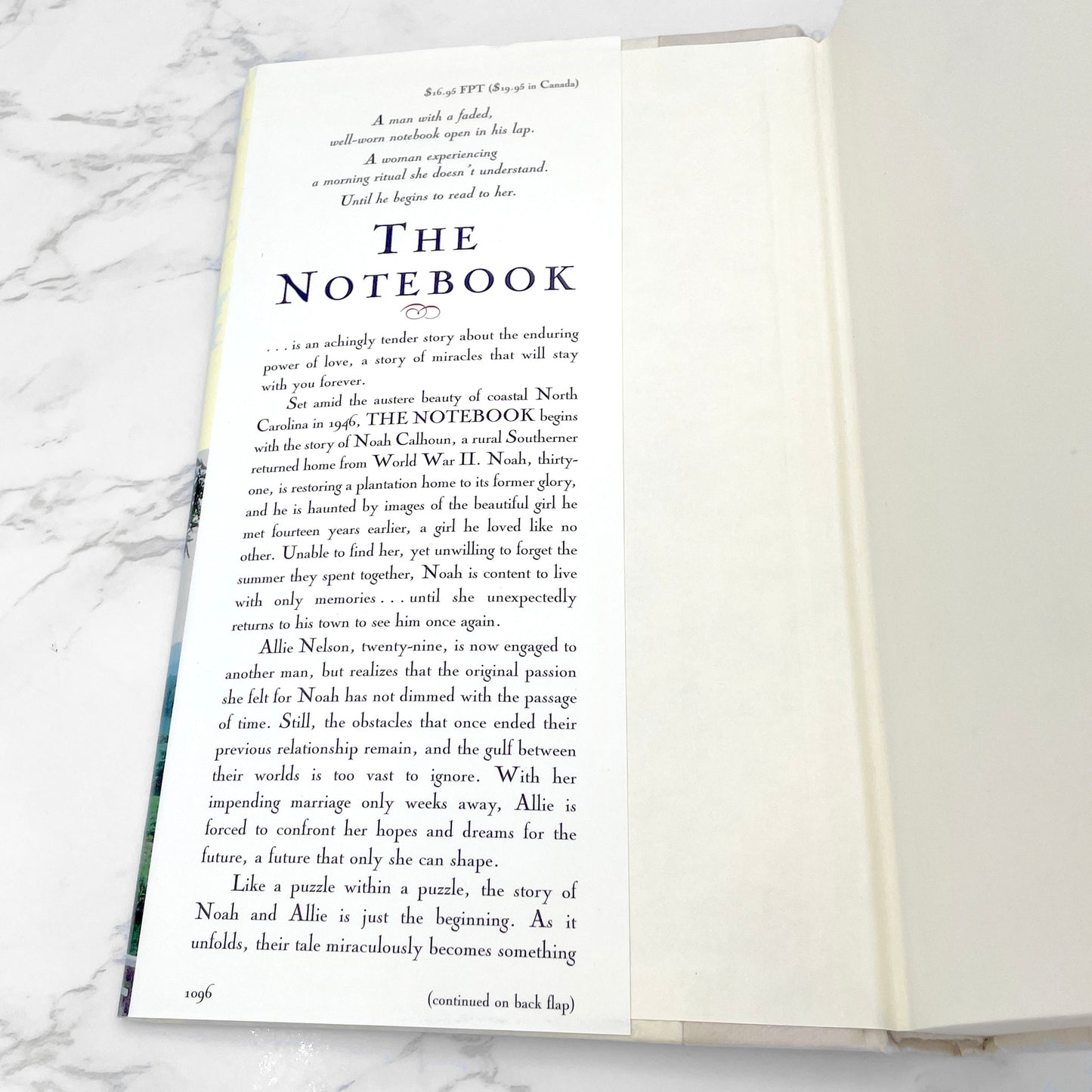 The Notebook by Nicholas Sparks [FIRST EDITION • FIRST PRINTING] 1996