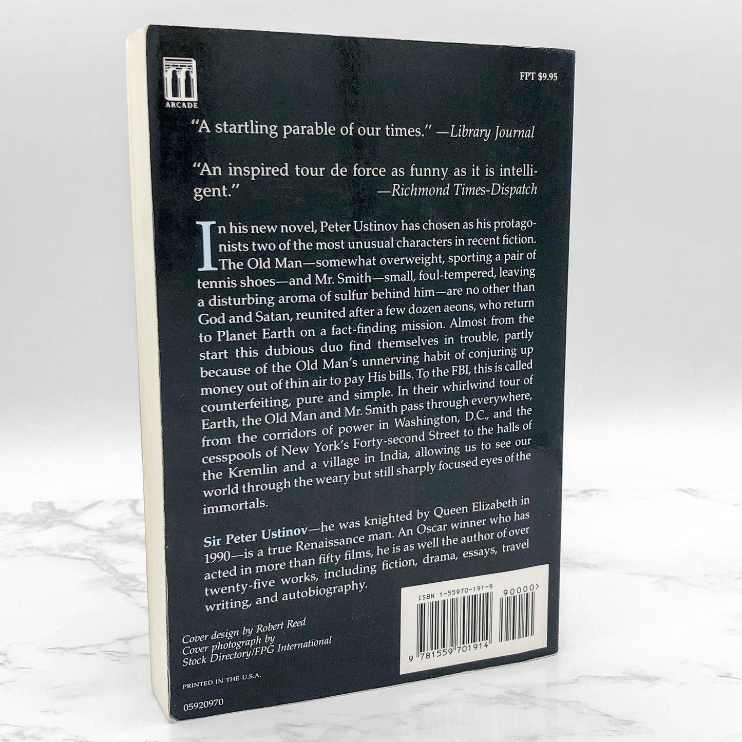 The Old Man and Mr. Smith: A Fable by Peter Ustinov [FIRST EDITION PAPERBACK] 1991 • Arcade