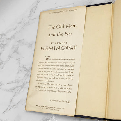 The Old Man and The Sea by Ernest Hemingway [FIRST BOOK CLUB EDITION] 1952 • Charles Scribner's Sons