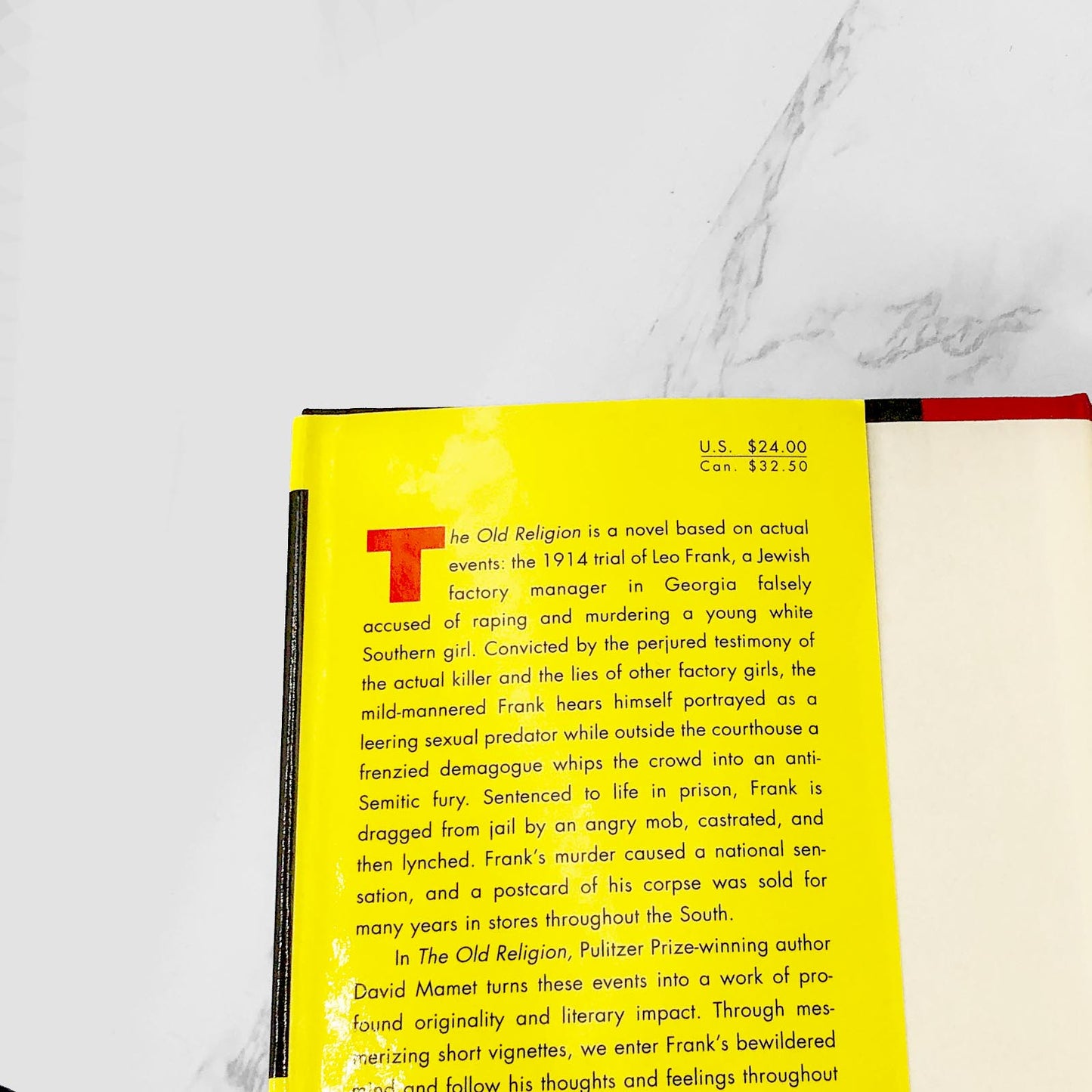 The Old Religion by David Mamet [FIRST EDITION • FIRST PRINTING] 1997 • The Free Press