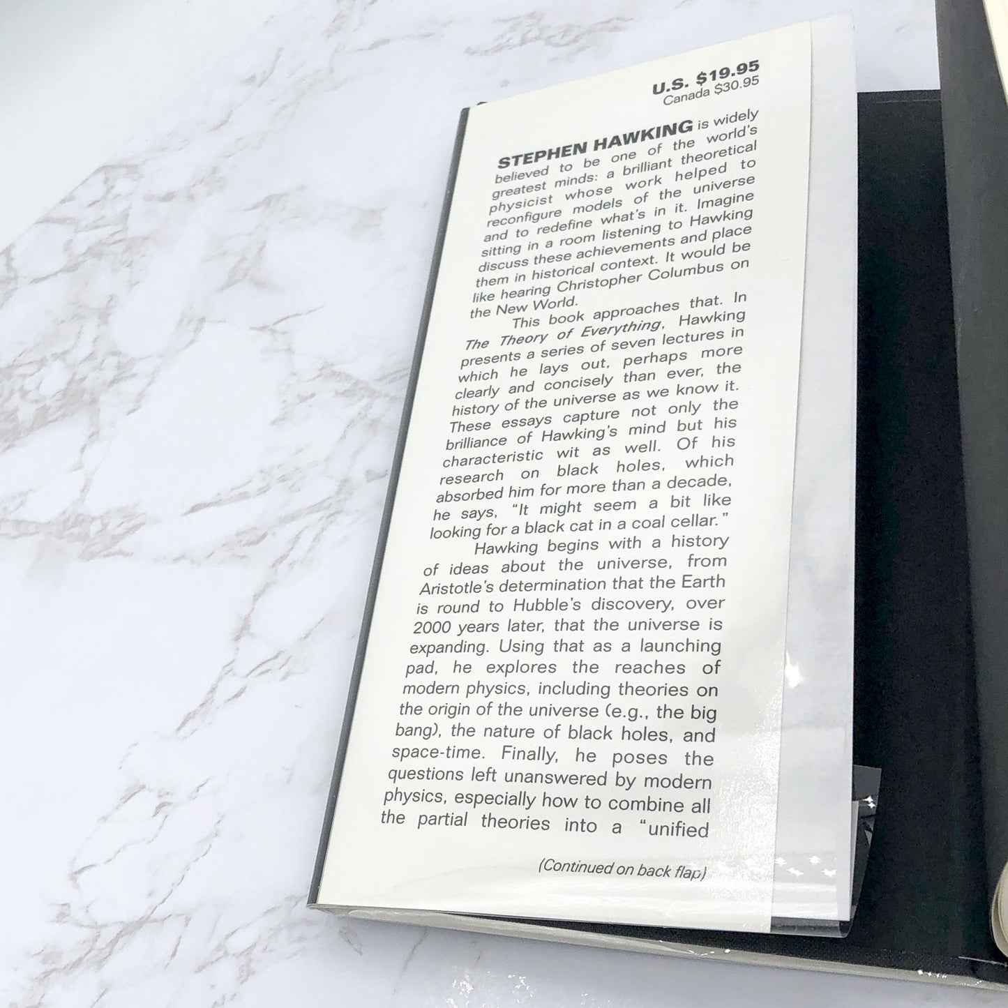 The Theory of Everything: The Origin & Fate of the Universe by Stephen Hawking [FIRST EDITION] • 2002 • New Millennium