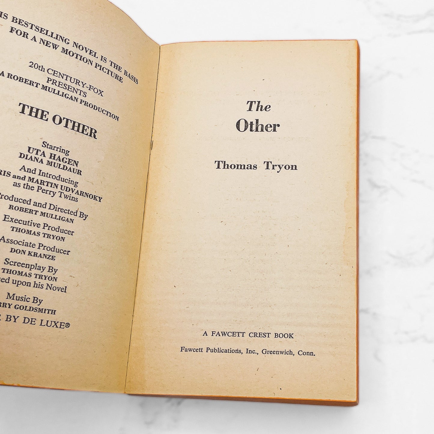 The Other by Thomas Tryon [FIRST PAPERBACK PRINTING] 1972 • Fawcett Crest