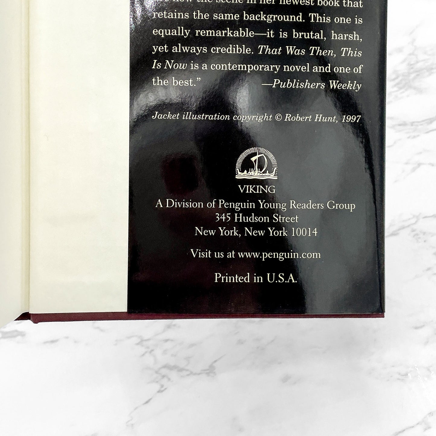 The Outsiders by S.E. Hinton [HARDCOVER RE-PRINT] 1997 • 60th Printing • Viking • Mint!