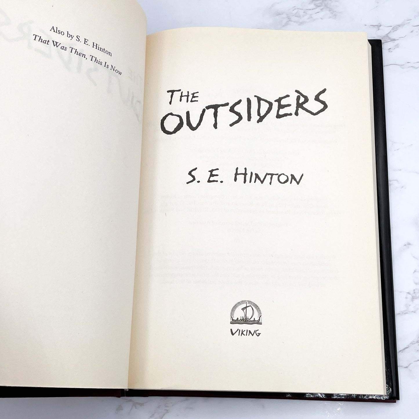 The Outsiders by S.E. Hinton [HARDCOVER RE-PRINT] 1997 • 60th Printing • Viking • Mint!