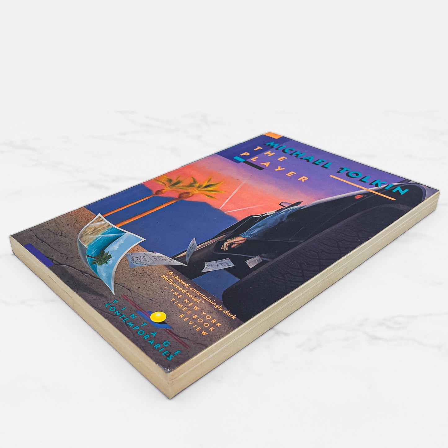 The Player by Michael Tolkin [FIRST PAPERBACK PRINTING] 1989 • Vintage Contemporaries