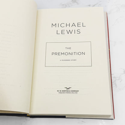 The Premonition: A Pandemic Story by Michael Lewis [FIRST EDITION] 2021 *See Condition
