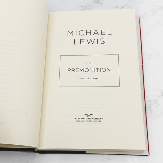 The Premonition: A Pandemic Story by Michael Lewis [FIRST EDITION] 2021 *See Condition
