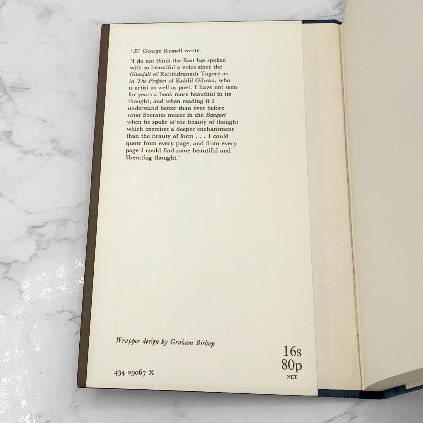 The Prophet by Kahlil Gibran [U.K. FIRST EDITION] • 29th Printing • 1970 • Heinemann