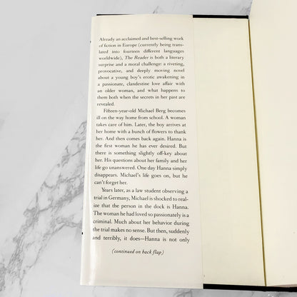 The Reader by Bernhard Schlink [1997 BCE HARDCOVER] • Pantheon Books