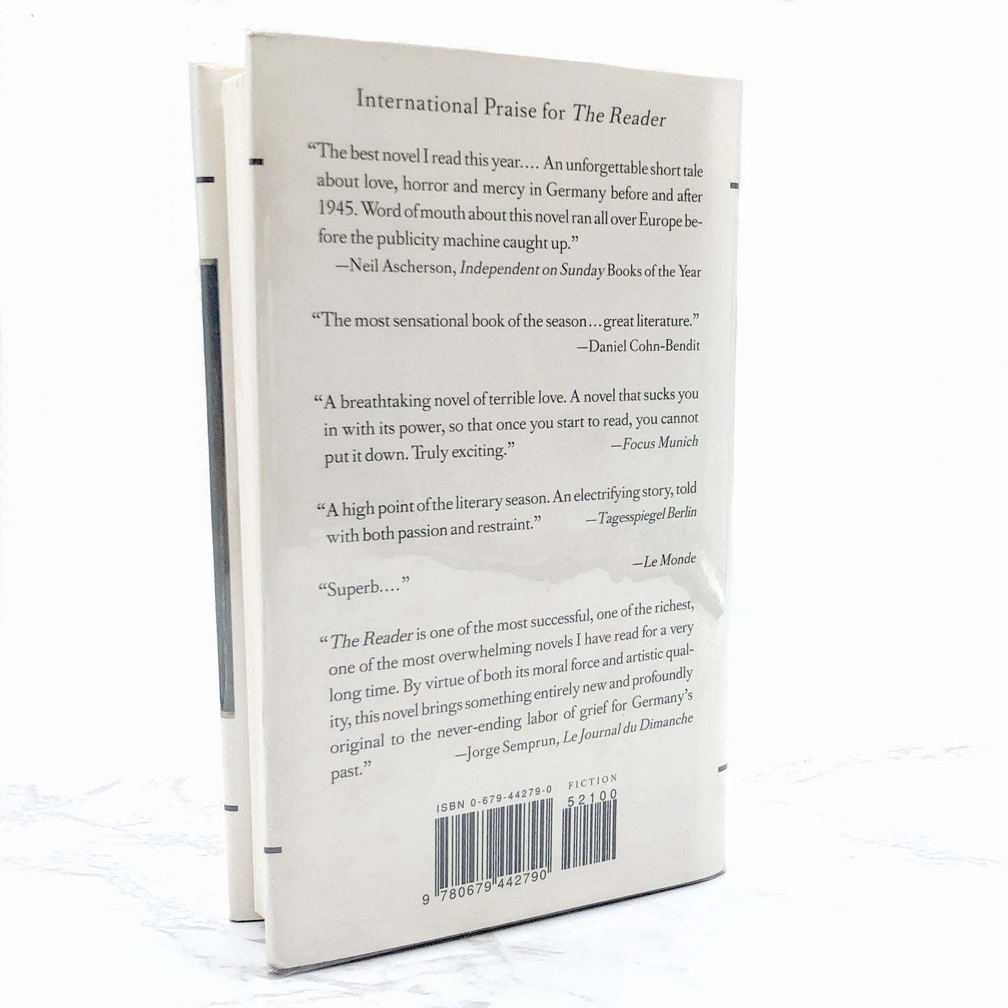 The Reader by Bernhard Schlink [U.S. FIRST EDITION] 1997 • Pantheon