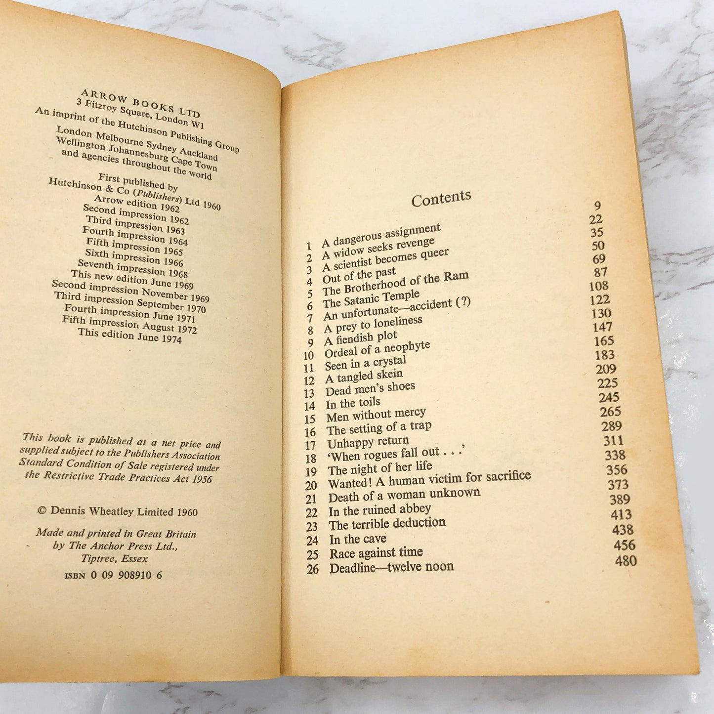 The Satanist by Dennis Wheatley [U.K. PAPERBACK] 1974 • Arrow