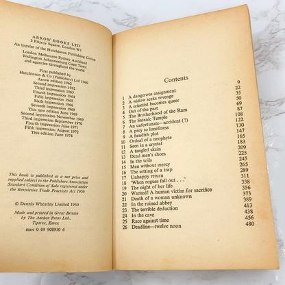 The Satanist by Dennis Wheatley [U.K. PAPERBACK] 1974 • Arrow