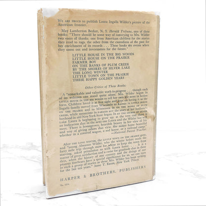 These Happy Golden Years by Laura Ingalls Wilder [SIXTH HARDCOVER PRINTING] 1943 • Harper & Bros. • Little House #8