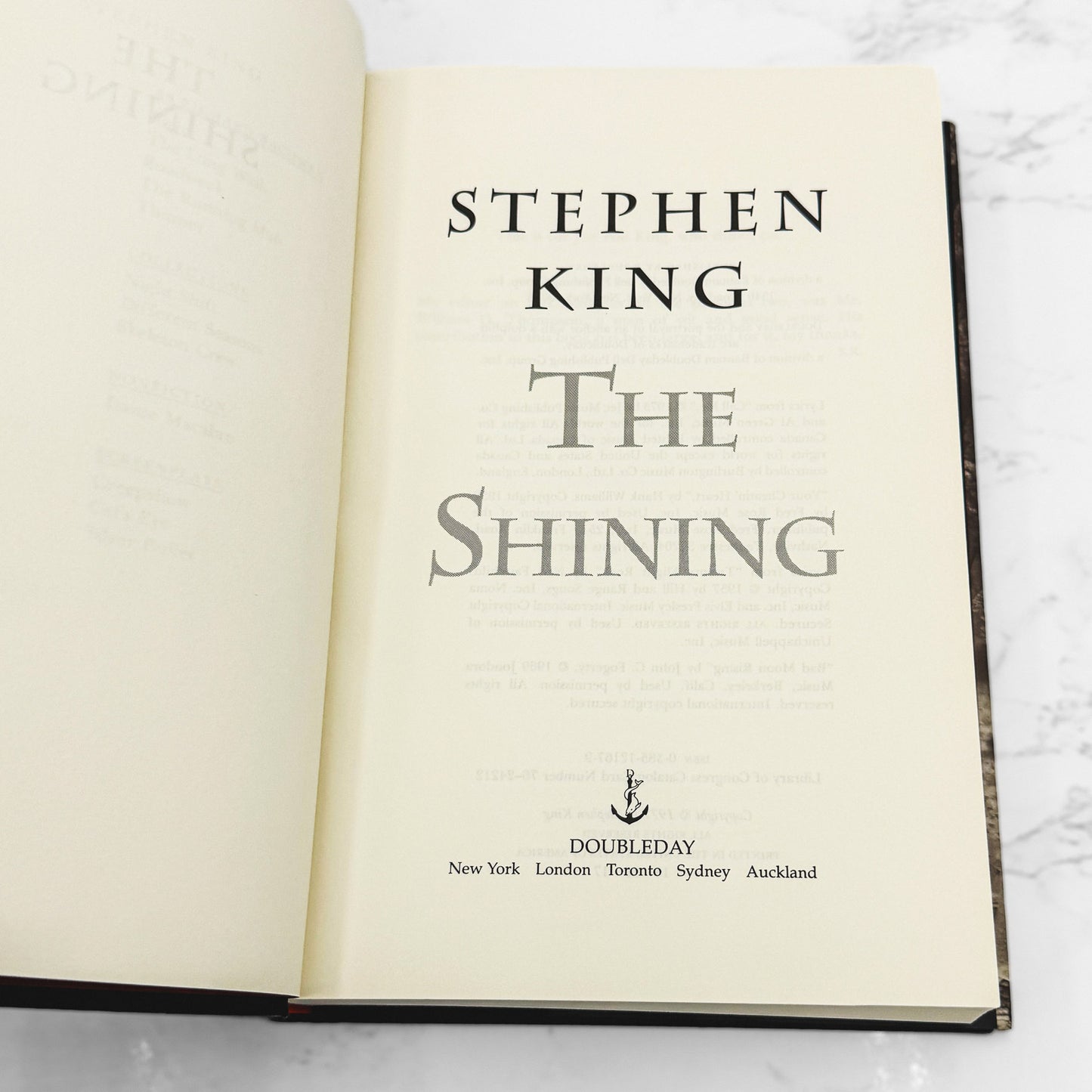 The Shining by Stephen King [HARDCOVER REISSUE] 1990 • Doubleday