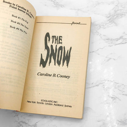 The Snow by Caroline B. Cooney [FIRST EDITION PAPERBACK] 1990 • Point Horror