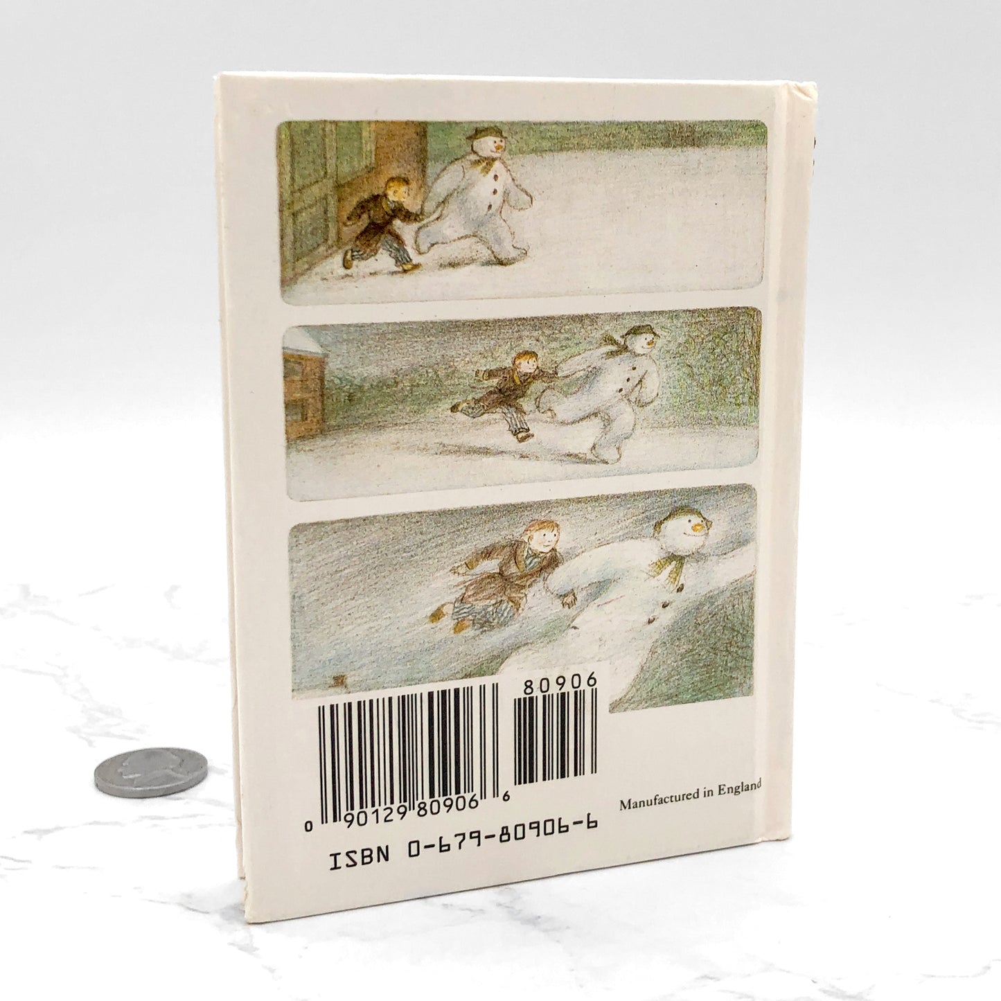 The Snowman by Raymond Briggs [MINIATURE EDITION HARDCOVER] 1990 • Random House