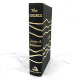 The Source by James A. Michener [FIRST EDITION] 1965 • 14th Printing w. Rare Black & Gold Variant!