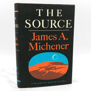 The Source by James A. Michener [FIRST EDITION] 1965 • 14th Printing w. Rare Black & Gold Variant!