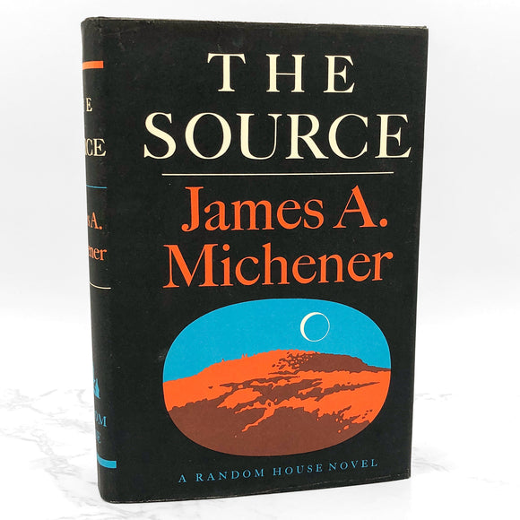 The Source by James A. Michener [FIRST EDITION] 1965 • 14th Printing w. Rare Black & Gold Variant!