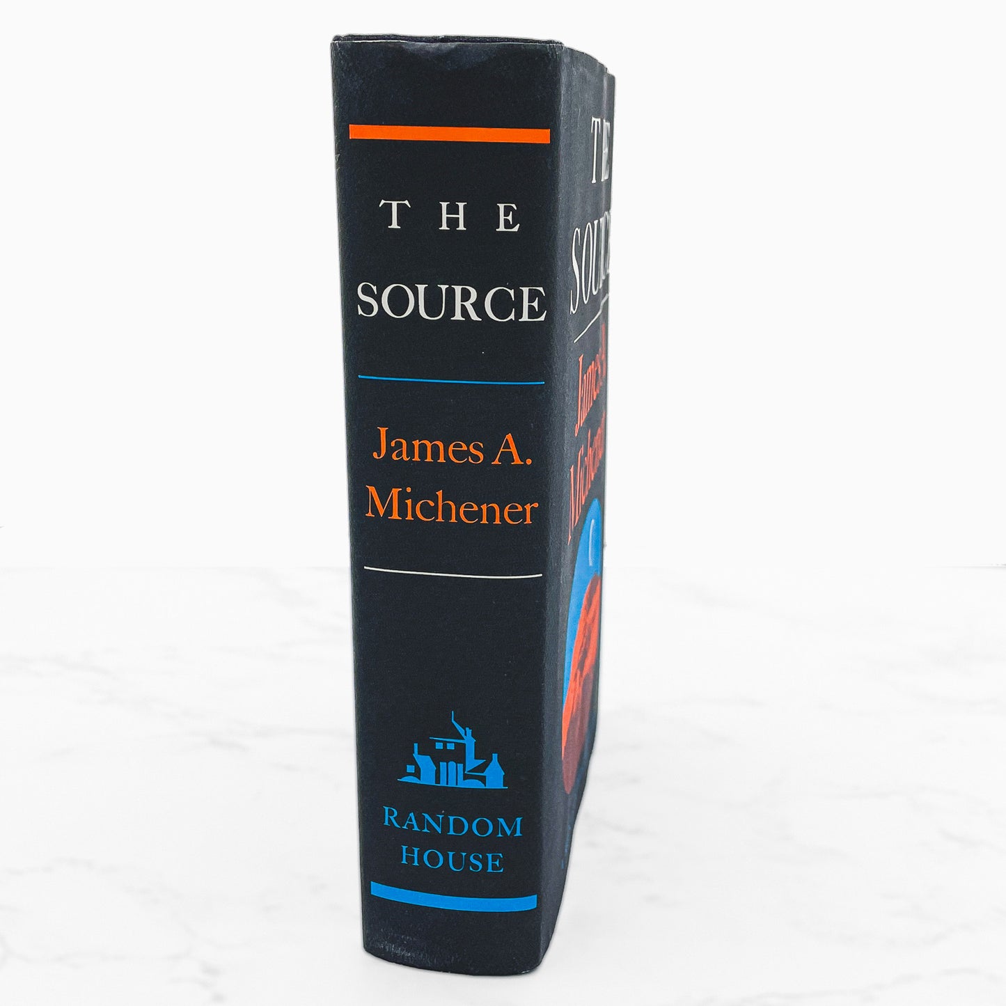 The Source by James A. Michener [FIRST EDITION] 1965 • Later Printing w. Rare Black & Gold Variant