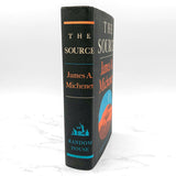 The Source by James A. Michener [FIRST EDITION] 1965 • 14th Printing w. Rare Black & Gold Variant!