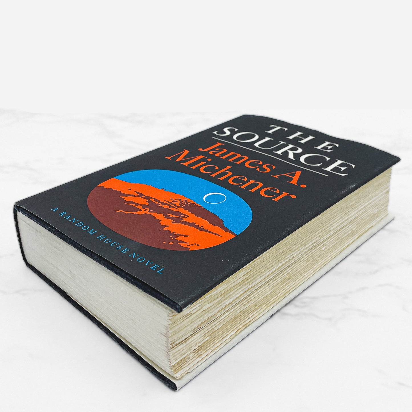 The Source by James A. Michener [FIRST EDITION] 1965 • Later Printing w. Rare Black & Gold Variant