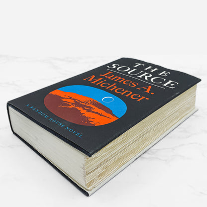 The Source by James A. Michener [FIRST EDITION] 1965 • Later Printing w. Rare Black & Gold Variant