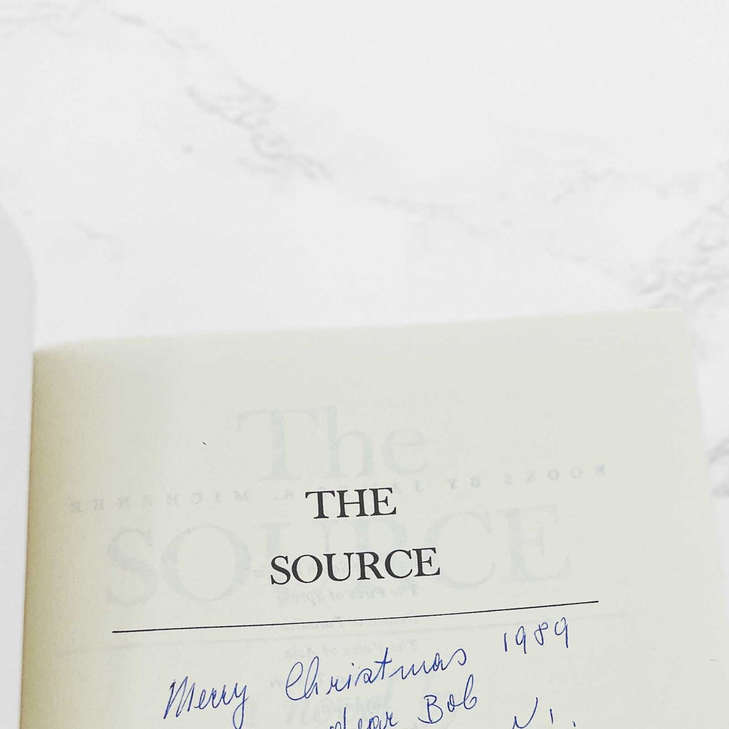 The Source by James A. Michener [FIRST EDITION] 1965 • Later Printing w. Rare Black & Gold Variant