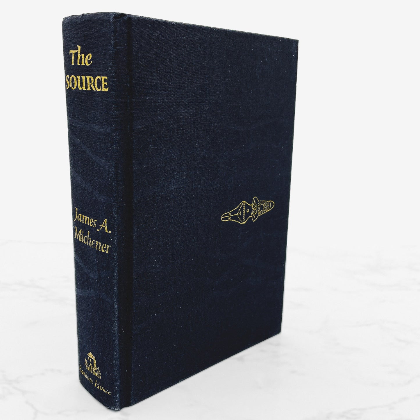 The Source by James A. Michener [FIRST EDITION] 1965 • Later Printing w. Rare Black & Gold Variant