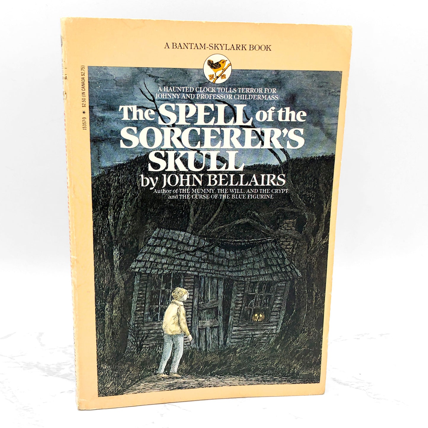 The Spell of the Sorcerer's Skull by John Bellairs [FIRST PAPERBACK EDITION] 1985 • Bantam Skylark