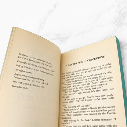 The Spy Who Came in From the Cold by John le Carré [FIRST PAPERBACK PRINTING] 1965 • Dell