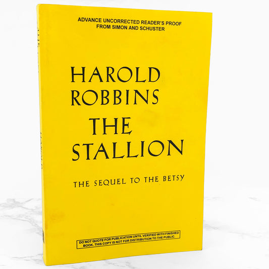 The Stallion by Harold Robbins [ADVANCE UNCORRECTED PROOF] 1996 • Simon & Schuster