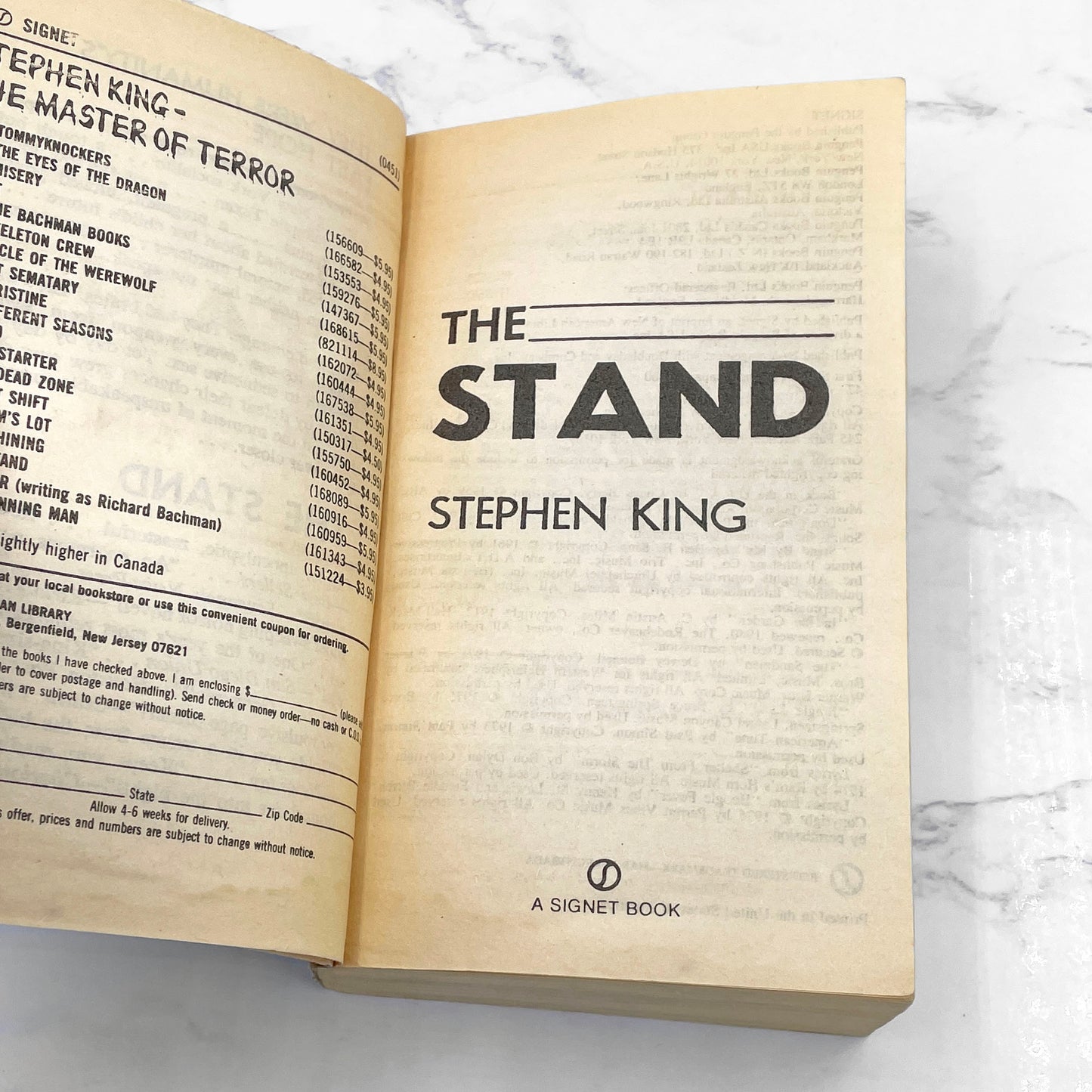 The Stand by Stephen King (Original Cut) [FIRST PAPERBACK EDITION] 1980 • Signet