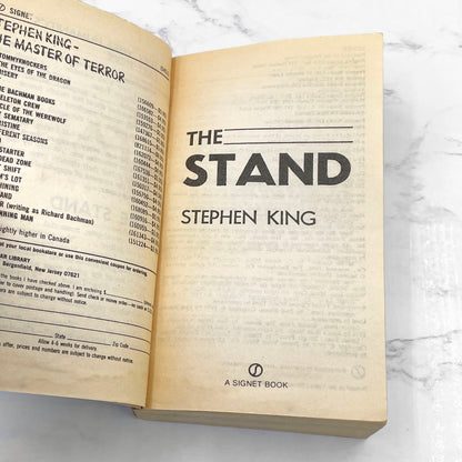 The Stand by Stephen King (Original Cut) [FIRST PAPERBACK EDITION] 1980 • Signet