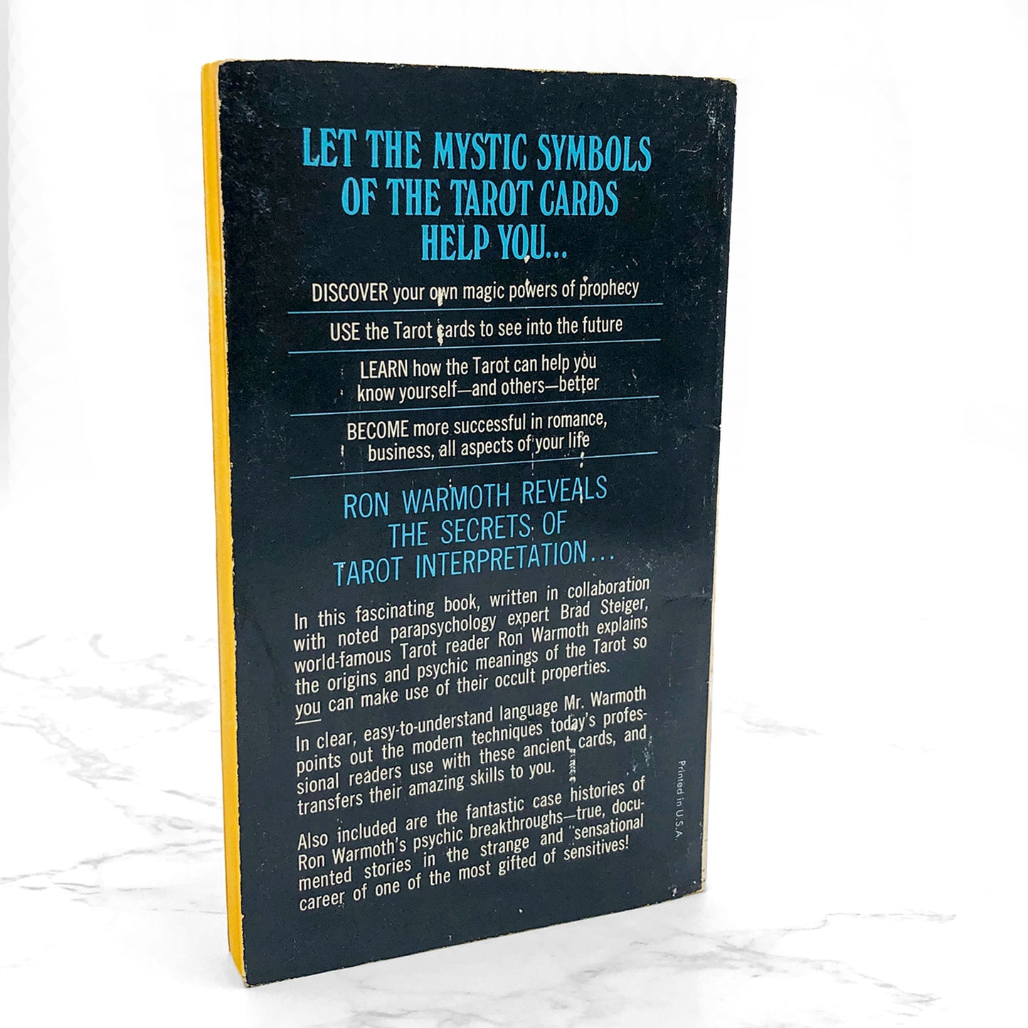 The Tarot by Brad Steiger and Ron Warmoth [FIRST PAPERBACK PRINTING] 1969 • Award Books