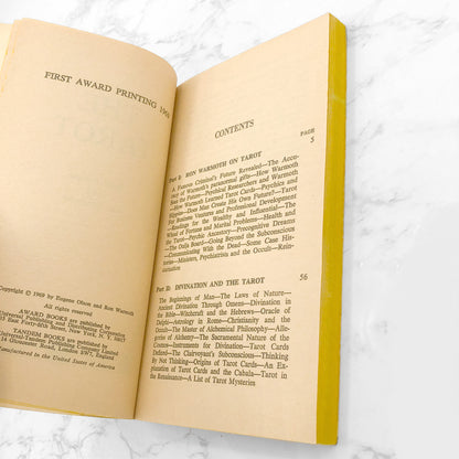 The Tarot by Brad Steiger and Ron Warmoth [FIRST PAPERBACK PRINTING] 1969 • Award Books